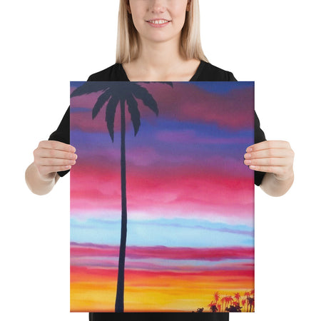 Sunset Cocora Park Canvas Print - Middle