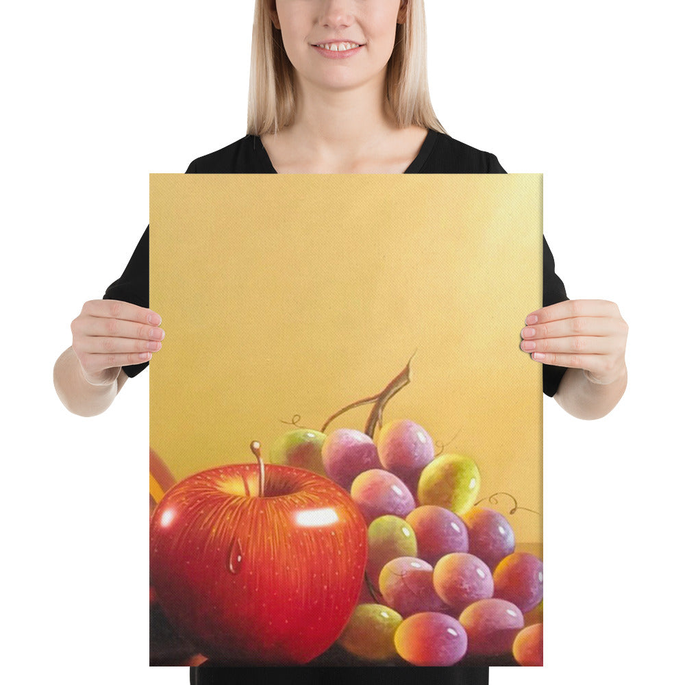 Bronze Teapot and Sugar Bowl Canvas Print - Right Side