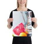 Silver Jug Canvas Print - Left Side