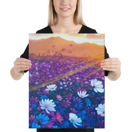 Sunrise Blossom Canvas Print - Left Side
