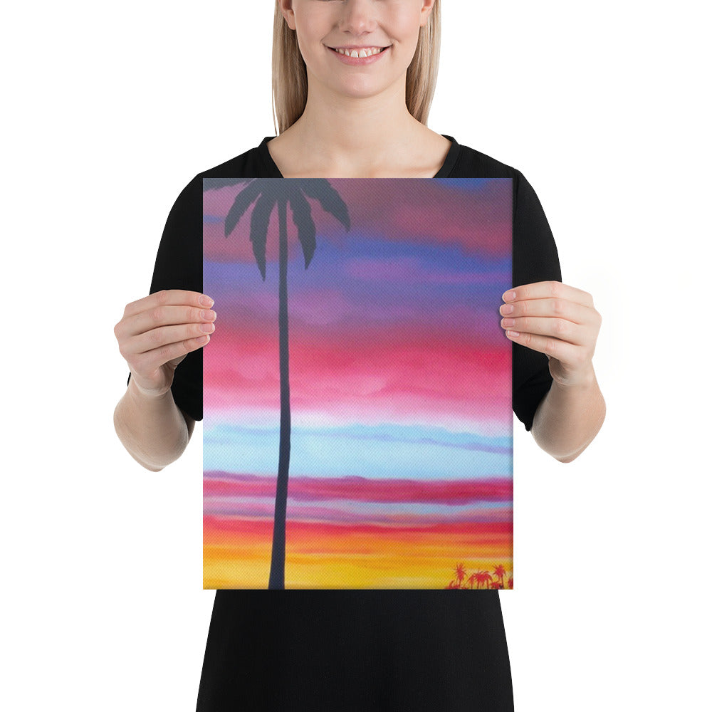 Sunset Cocora Park Canvas Print - Middle