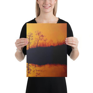 Ducks at Sunset Canvas Print - Right Side