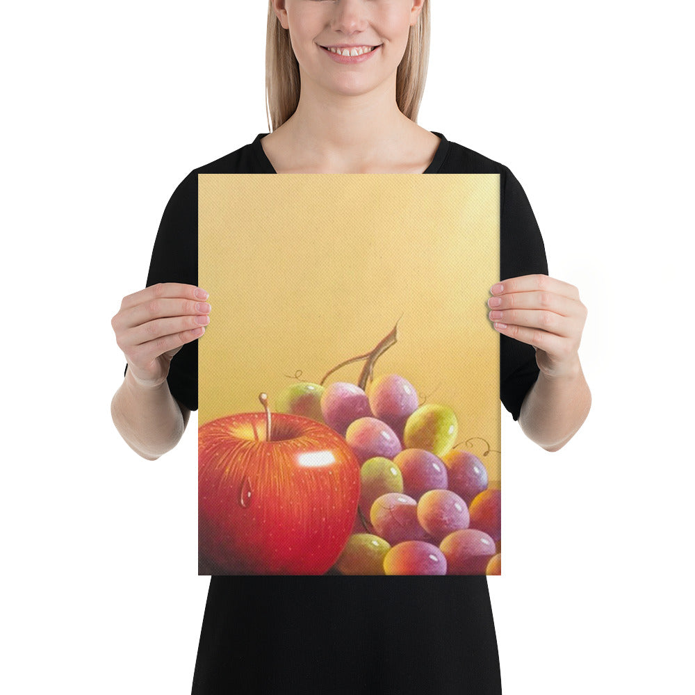 Bronze Teapot and Sugar Bowl Canvas Print - Right Side