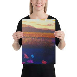 Sunrise Blossom Canvas Print - Right Side