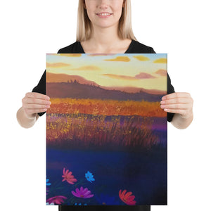 Sunrise Blossom Canvas Print - Right Side