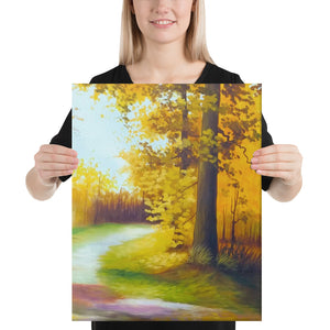 Autumnal Road Canvas Print - Middle